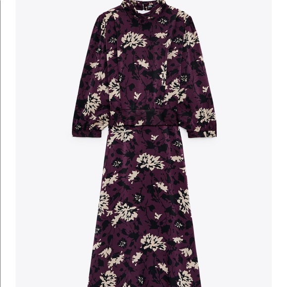 Zara Floral Print Dress - Picture 5 of 9